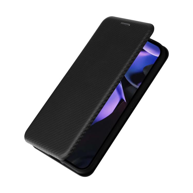 For Google Pixel 9a Carbon Fiber Texture Flip Leather Phone Case