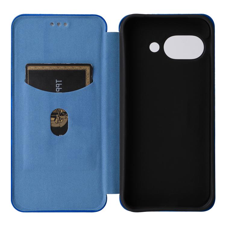 For Google Pixel 9a Carbon Fiber Texture Flip Leather Phone Case