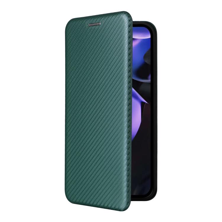 For Google Pixel 9a Carbon Fiber Texture Flip Leather Phone Case