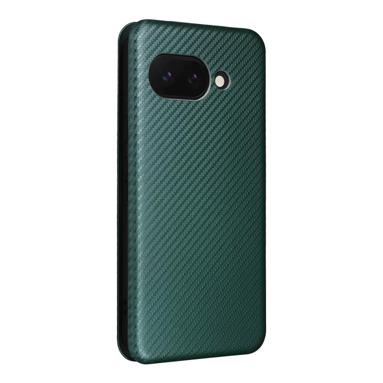 For Google Pixel 9a Carbon Fiber Texture Flip Leather Phone Case