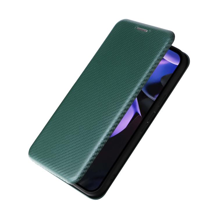 For Google Pixel 9a Carbon Fiber Texture Flip Leather Phone Case
