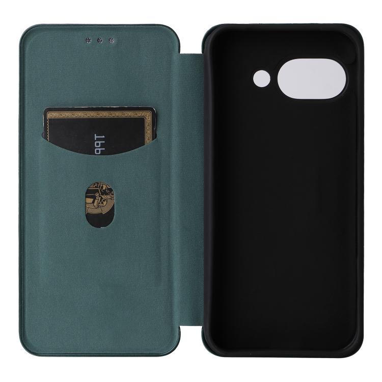For Google Pixel 9a Carbon Fiber Texture Flip Leather Phone Case