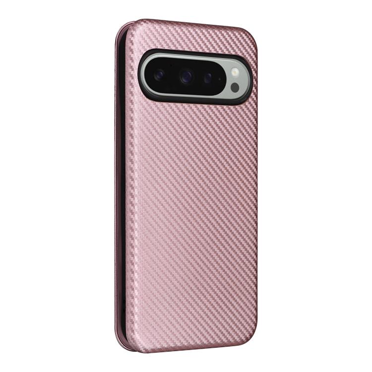 For Google Pixel 10 Pro XL 5G Global Carbon Fiber Texture Flip Leather Phone Case