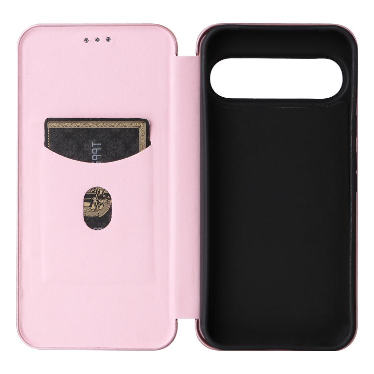 For Google Pixel 10 Pro XL 5G Global Carbon Fiber Texture Flip Leather Phone Case