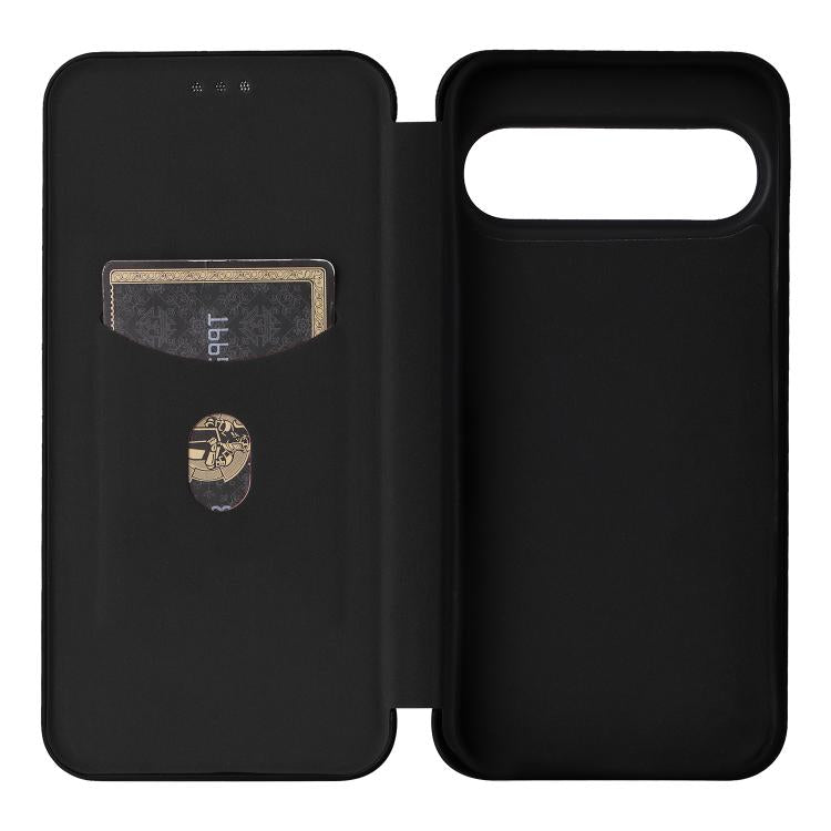 For Google Pixel 10 Pro XL 5G Global Carbon Fiber Texture Flip Leather Phone Case