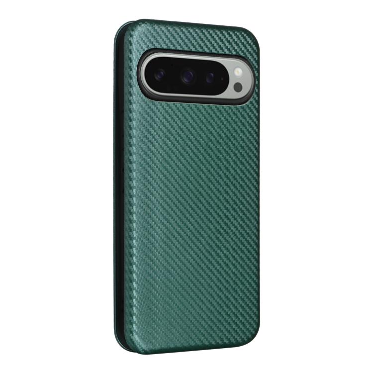 For Google Pixel 10 Pro XL 5G Global Carbon Fiber Texture Flip Leather Phone Case