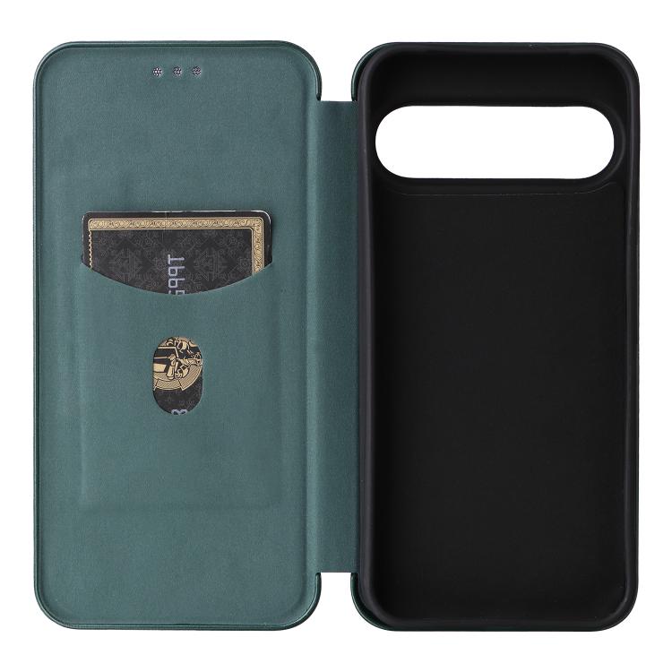 For Google Pixel 10 Pro XL 5G Global Carbon Fiber Texture Flip Leather Phone Case