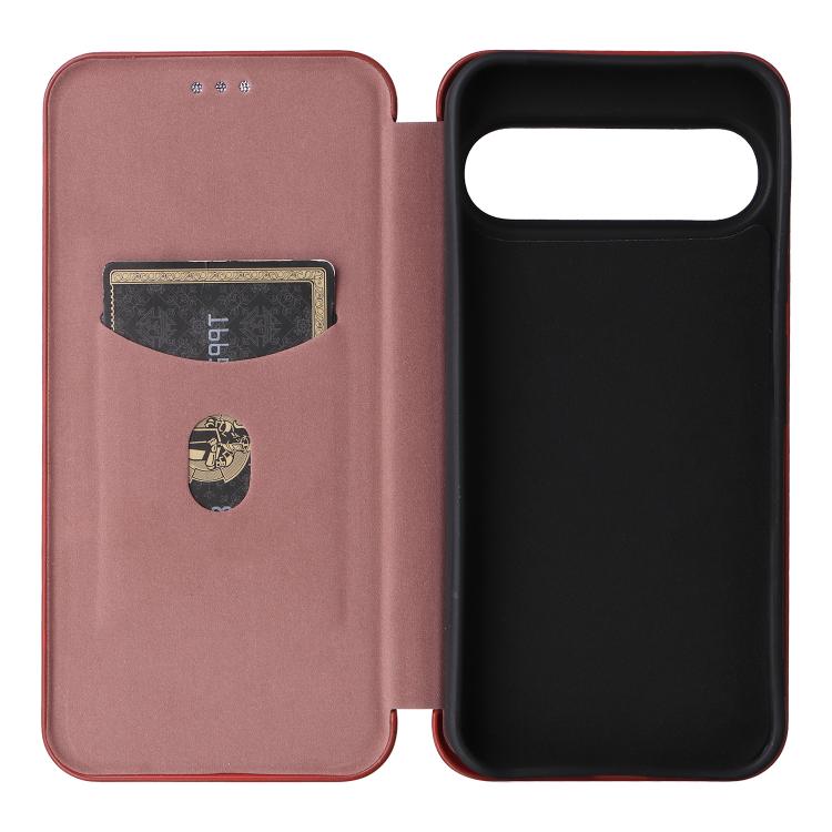 For Google Pixel 10 Pro XL 5G Global Carbon Fiber Texture Flip Leather Phone Case