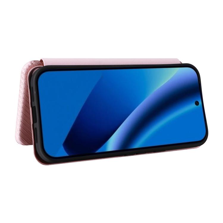 For Google Pixel 10a Carbon Fiber Texture Flip Leather Phone Case