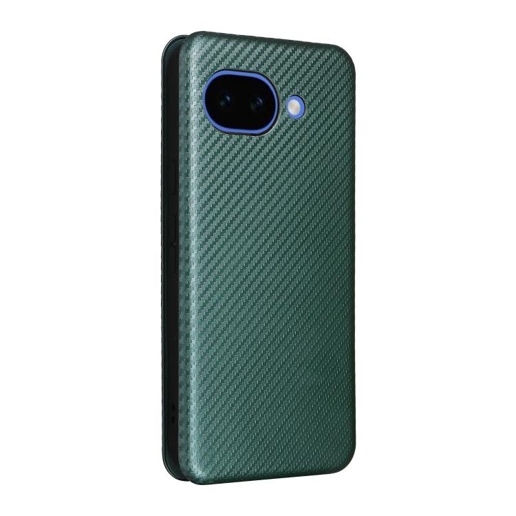 For Google Pixel 10a Carbon Fiber Texture Flip Leather Phone Case
