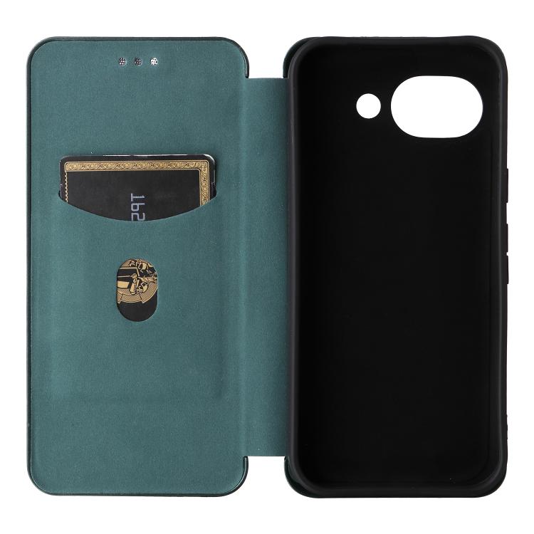 For Google Pixel 10a Carbon Fiber Texture Flip Leather Phone Case