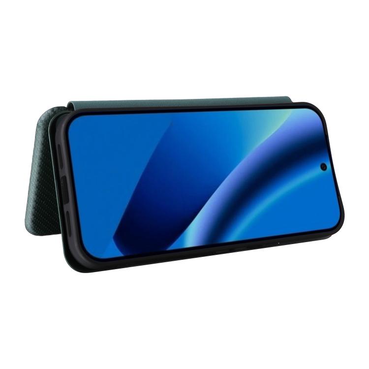 For Google Pixel 10a Carbon Fiber Texture Flip Leather Phone Case
