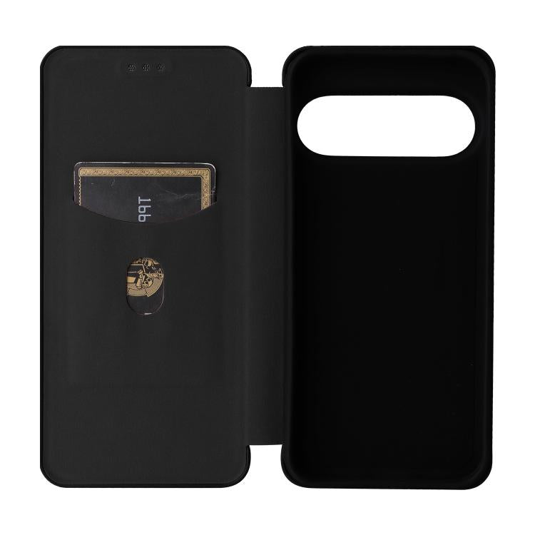 For Google Pixel 11 Pro / 11 Carbon Fiber Texture Flip Leather Phone Case