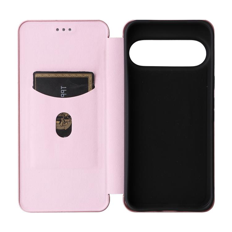 For Google Pixel 11 Pro XL Carbon Fiber Texture Flip Leather Phone Case