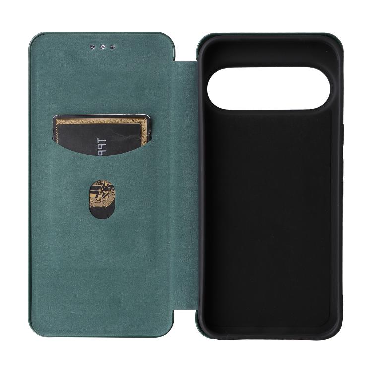 For Google Pixel 11 Pro XL Carbon Fiber Texture Flip Leather Phone Case