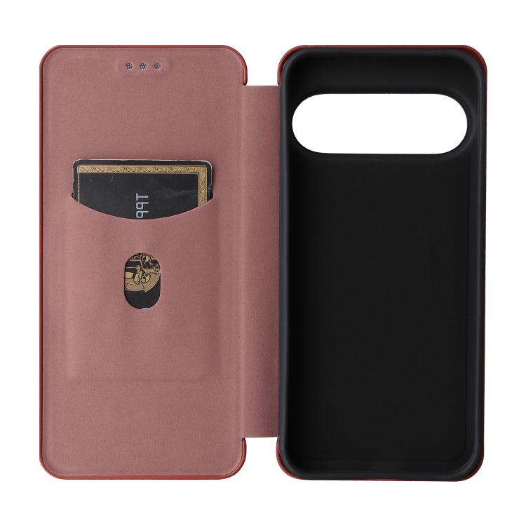 For Google Pixel 11 Pro XL Carbon Fiber Texture Flip Leather Phone Case