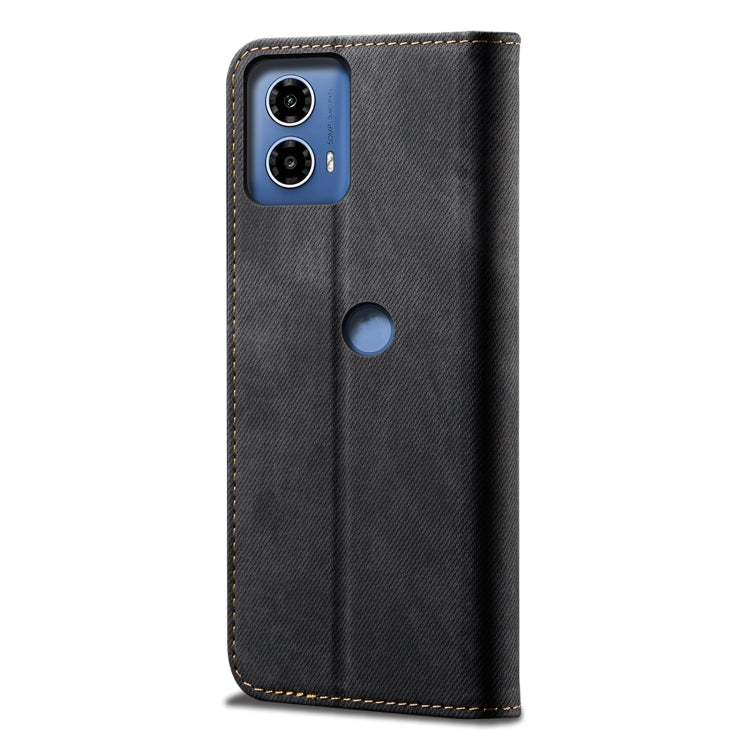 For Motorola Moto G04 / G24 Denim Texture Flip Leather Phone Case
