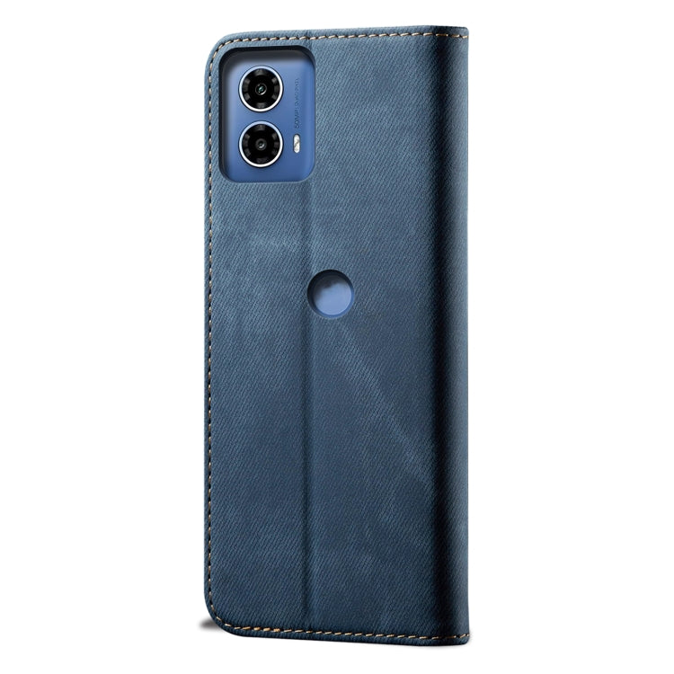 For Motorola Moto G04 / G24 Denim Texture Flip Leather Phone Case
