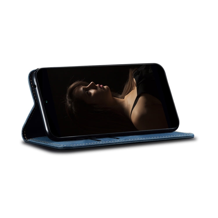 For Motorola Moto G24 Power Denim Texture Flip Leather Phone Case