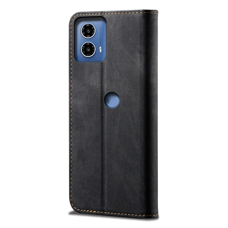 For Motorola Edge 50 Fusion Denim Texture Flip Leather Phone Case
