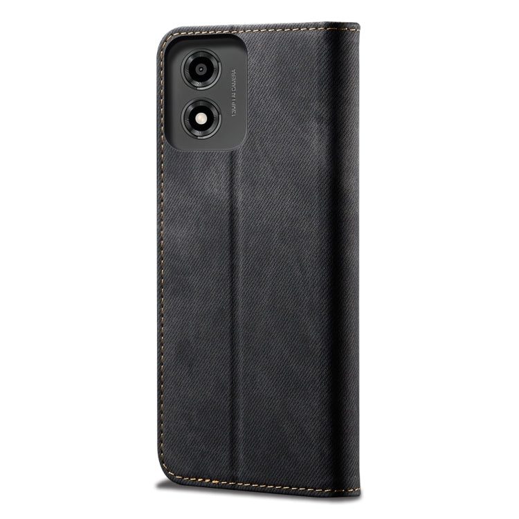 For Motorola Moto E14 Denim Texture Flip Leather Phone Case