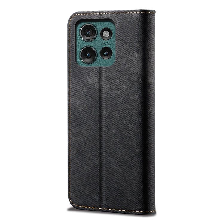 For Motorola Edge 50 5G Global Denim Texture Flip Leather Phone Case