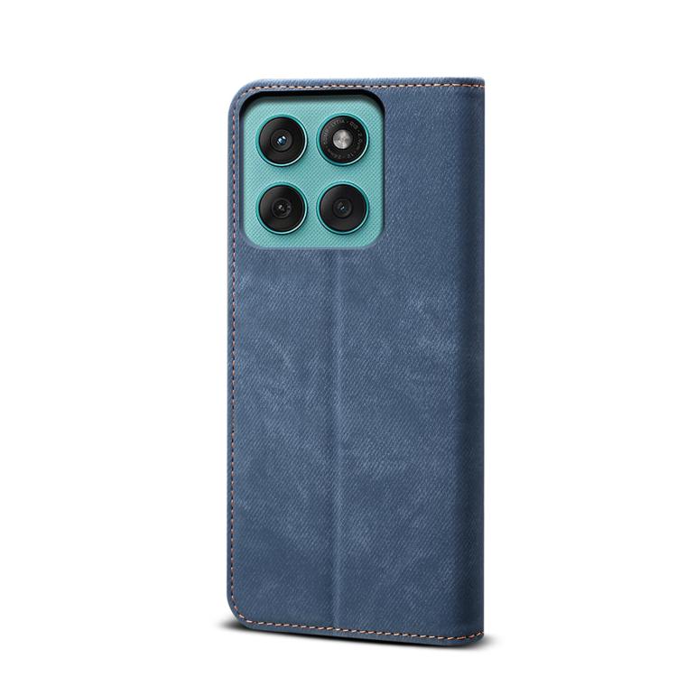 For Motorola Edge 5G 2025 Denim Texture Flip Leather Phone Case