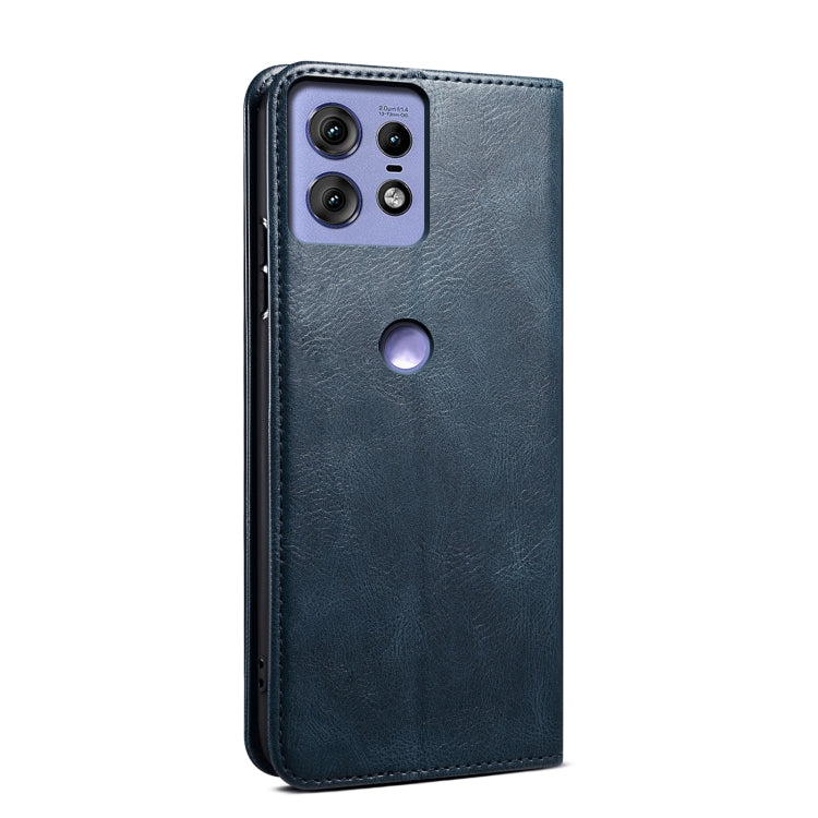 For Motorola Edge 50 Pro 5G Oil Wax Crazy Horse Texture Leather Phone Case