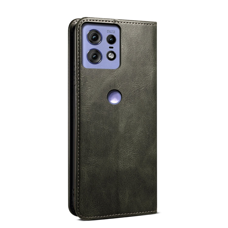 For Motorola Edge 50 Pro 5G Oil Wax Crazy Horse Texture Leather Phone Case