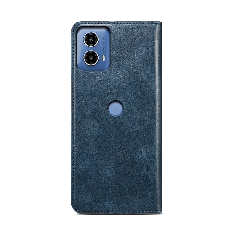 For Motorola Moto G34 Oil Wax Crazy Horse Texture Leather Phone Case