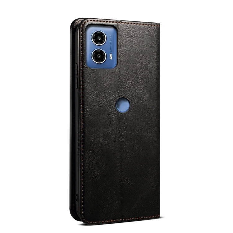 For Motorola Edge 50 Fusion Oil Wax Crazy Horse Texture Leather Phone Case