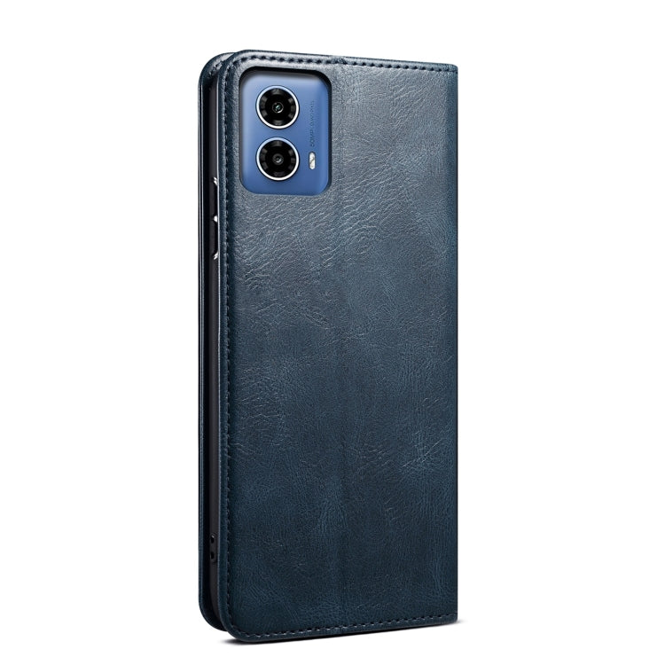 For Motorola Moto G85 Oil Wax Crazy Horse Texture Leather Phone Case