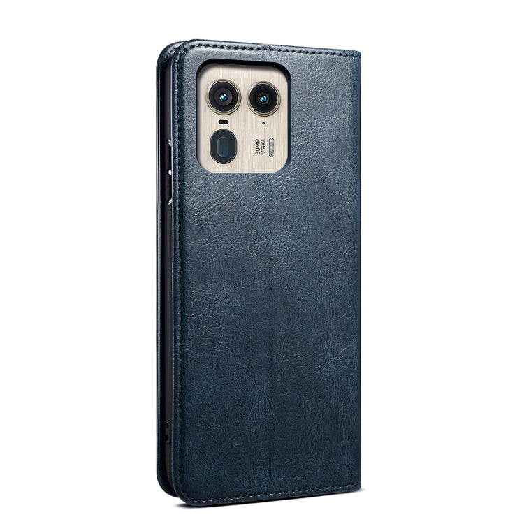 For Motorola Edge 50 Ultra Oil Wax Crazy Horse Texture Leather Phone Case