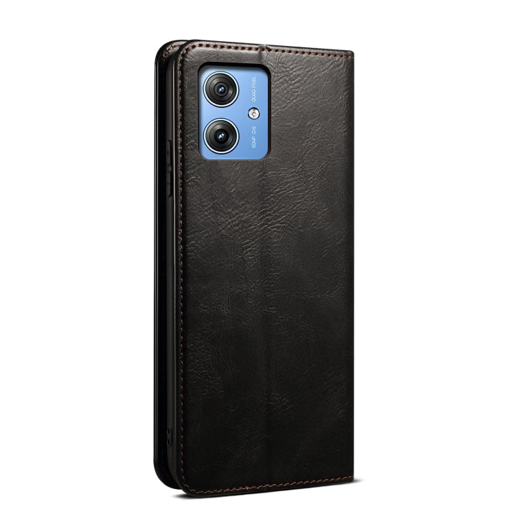 For Motorola Moto G54 5G Global Oil Wax Crazy Horse Texture Leather Phone Case