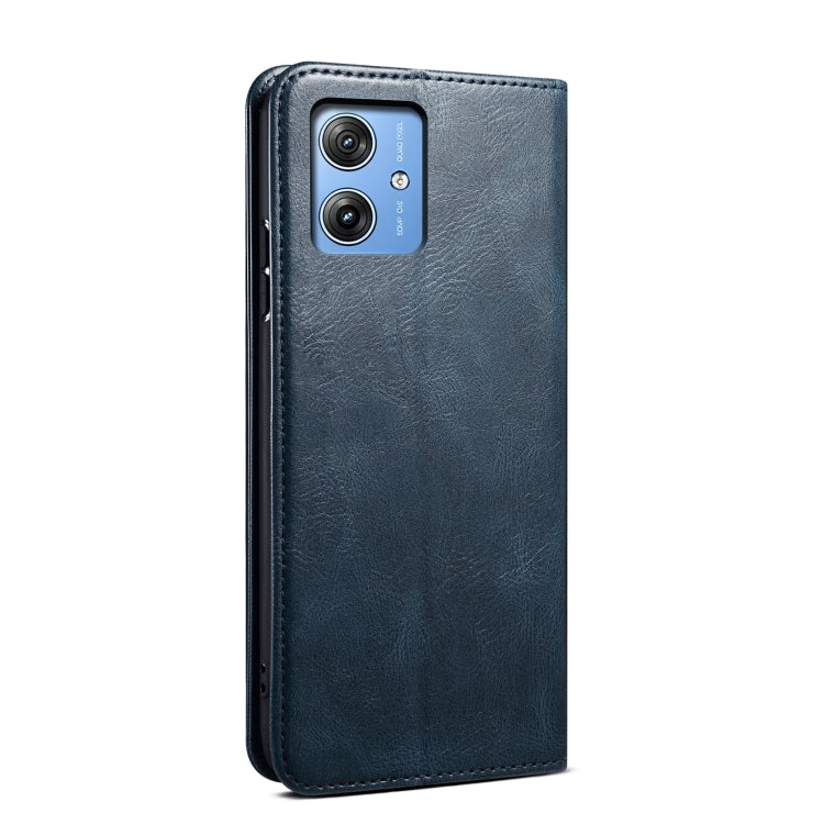For Motorola Moto G54 Power 5G Oil Wax Crazy Horse Texture Leather Phone Case
