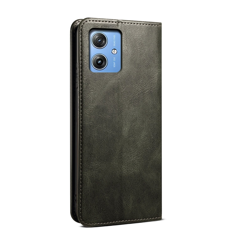 For Motorola Moto G54 Power 5G Oil Wax Crazy Horse Texture Leather Phone Case