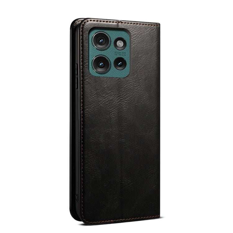 For Motorola Edge 50 5G Global Oil Wax Crazy Horse Texture Leather Phone Case