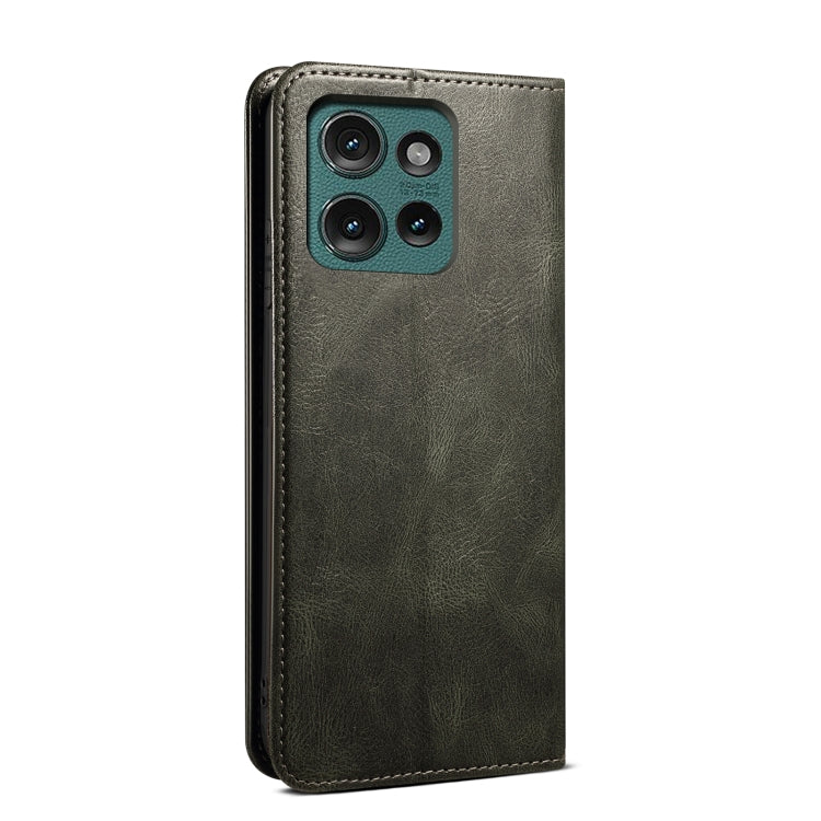 For Motorola Edge 50 5G Global Oil Wax Crazy Horse Texture Leather Phone Case