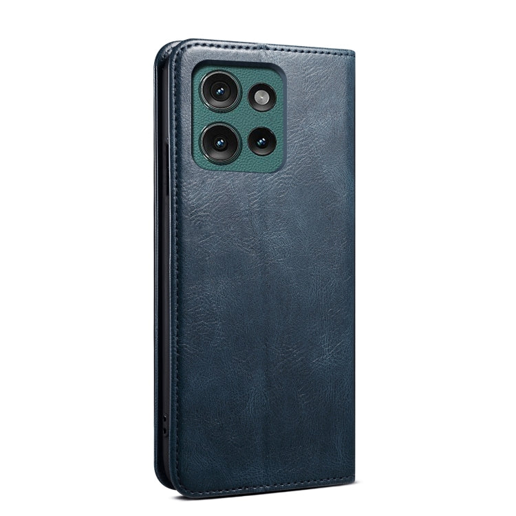 For Motorola Moto G75 5G Oil Wax Crazy Horse Texture Leather Phone Case