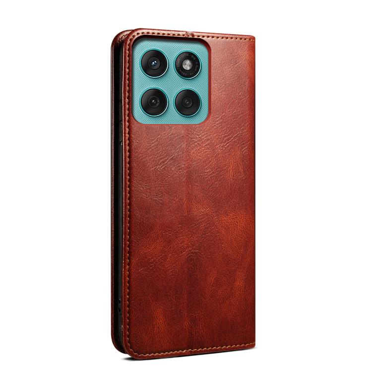 For Motorola Moto G86 5G Oil Wax Crazy Horse Texture Leather Phone Case