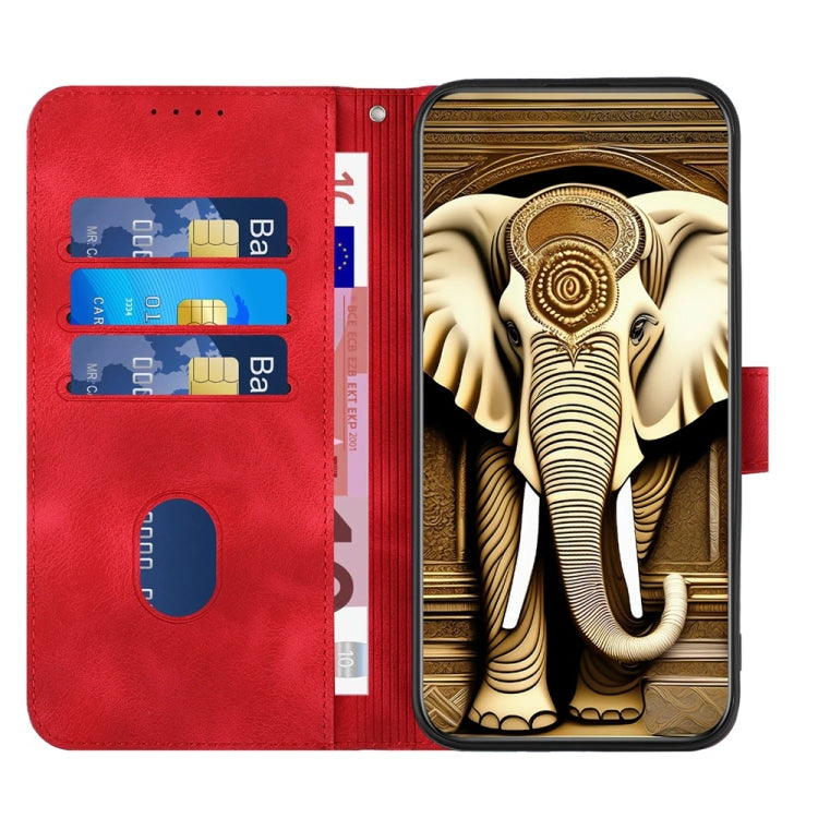 For Sony Xperia 1 VI Elephant Head Embossed Phone Leather Case with Lanyard