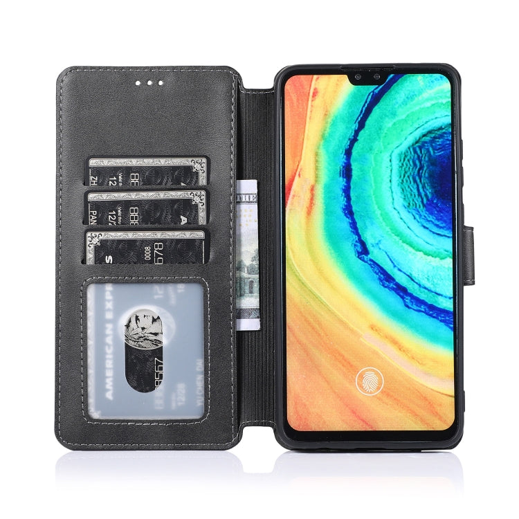 For Huawei Mate 30 Calf Texture Magnetic Buckle Horizontal Flip Leather Case with Holder & Card Slots & Wallet & Photo Frame