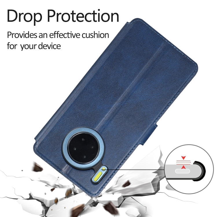 For Huawei Mate 30 Calf Texture Magnetic Buckle Horizontal Flip Leather Case with Holder & Card Slots & Wallet & Photo Frame