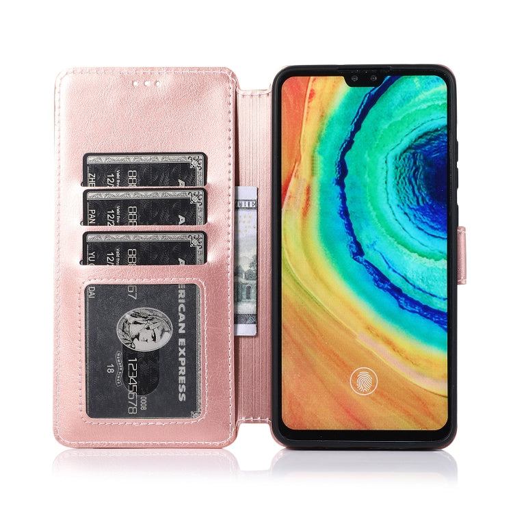 For Huawei Mate 30 Calf Texture Magnetic Buckle Horizontal Flip Leather Case with Holder & Card Slots & Wallet & Photo Frame