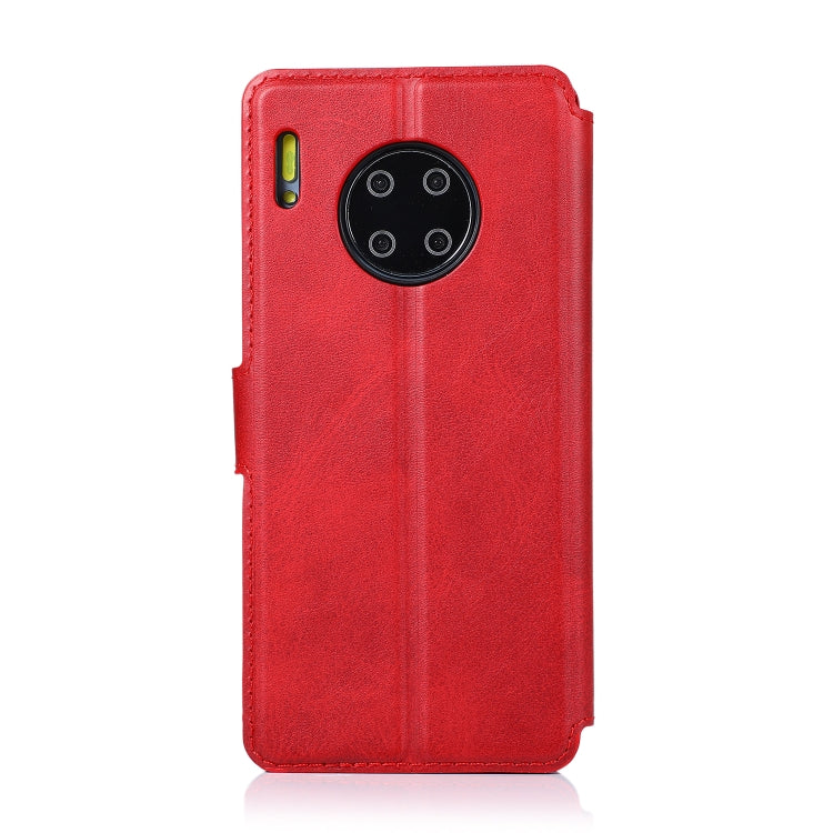 For Huawei Mate 30 Pro Calf Texture Magnetic Buckle Horizontal Flip Leather Case with Holder & Card Slots & Wallet & Photo Frame