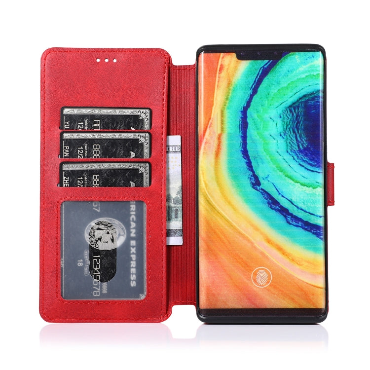For Huawei Mate 30 Pro Calf Texture Magnetic Buckle Horizontal Flip Leather Case with Holder & Card Slots & Wallet & Photo Frame