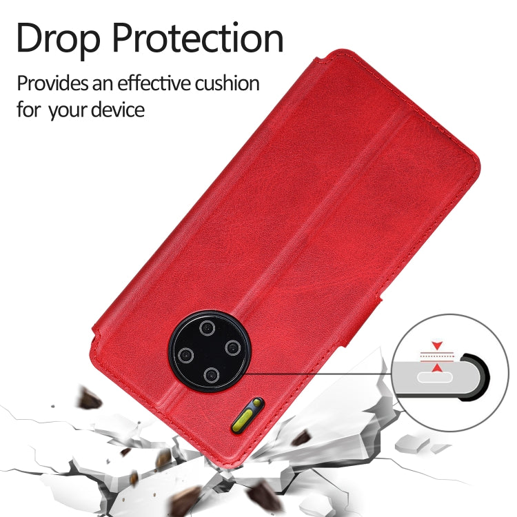 For Huawei Mate 30 Pro Calf Texture Magnetic Buckle Horizontal Flip Leather Case with Holder & Card Slots & Wallet & Photo Frame