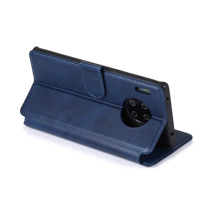 For Huawei Mate 30 Pro Calf Texture Magnetic Buckle Horizontal Flip Leather Case with Holder & Card Slots & Wallet & Photo Frame