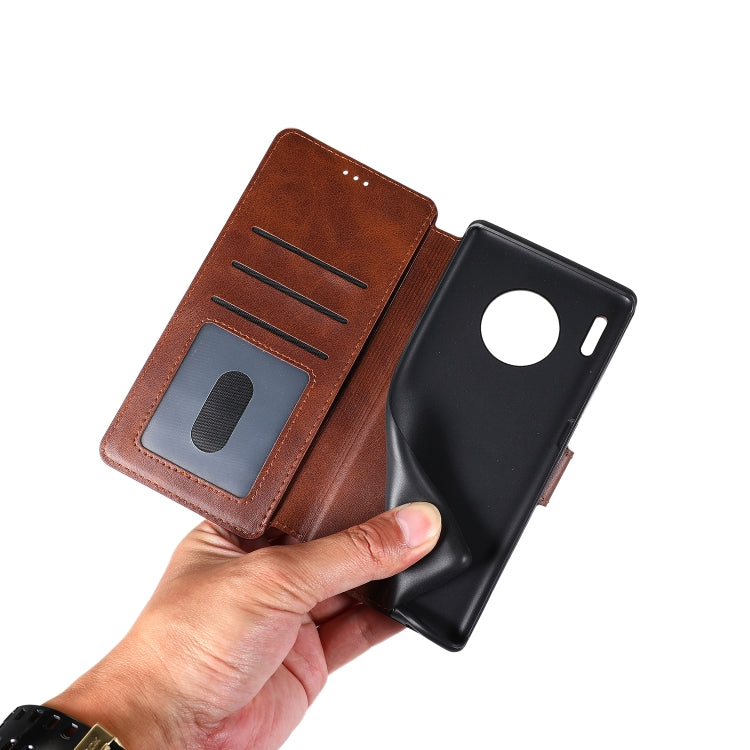 For Huawei Mate 30 Pro Calf Texture Magnetic Buckle Horizontal Flip Leather Case with Holder & Card Slots & Wallet & Photo Frame