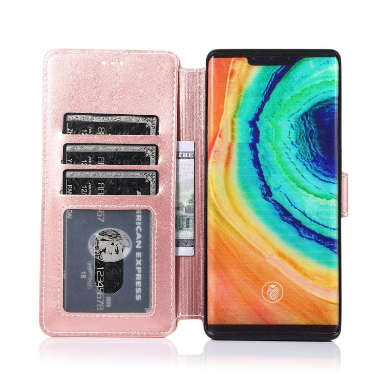 For Huawei Mate 30 Pro Calf Texture Magnetic Buckle Horizontal Flip Leather Case with Holder & Card Slots & Wallet & Photo Frame